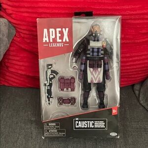 Apex Caustic Action Figure - Purple, Black, White, Red Accessories